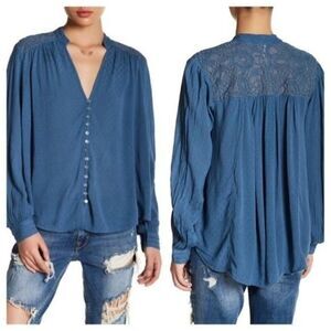 2 for $30 FREE PEOPLE Canyon Rose Pleasant Blouse